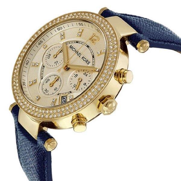 Michael Kors MK2280 Parker Chronograph Gold Dial Women's Watch