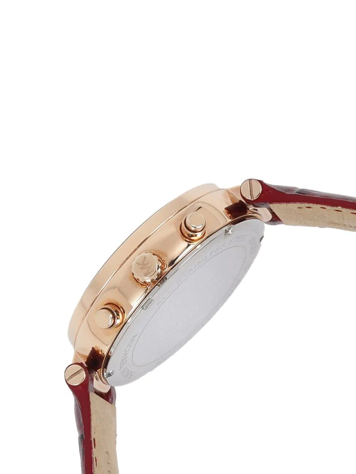 Michael Kors MK2426 Sawyer Burgundy Dial Burgundy Leather Women's Watch