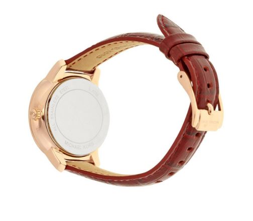 Michael Kors MK2430 Whitley Burgundy Dial Burgandy Leather Women's Watch