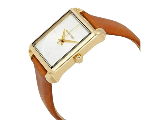Michael Kors MK2584 Lake White Dial Light Brown Leather Women's Watch