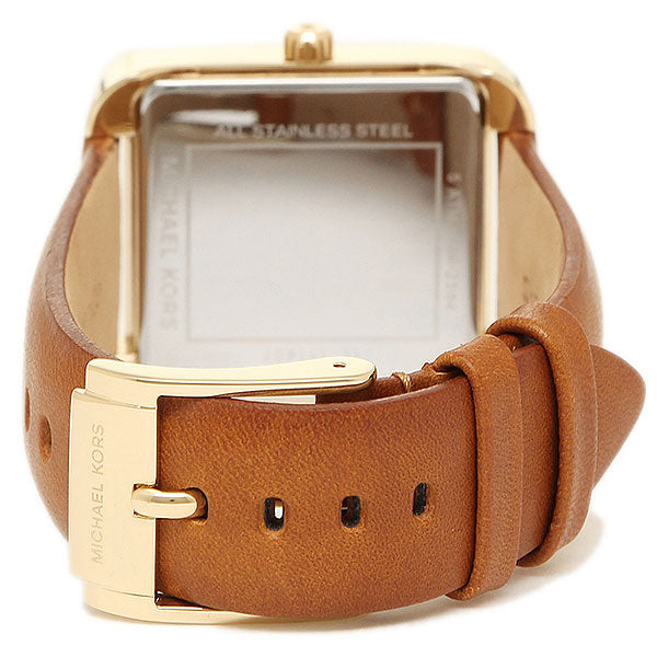 Michael Kors MK2584 Lake White Dial Light Brown Leather Women's Watch