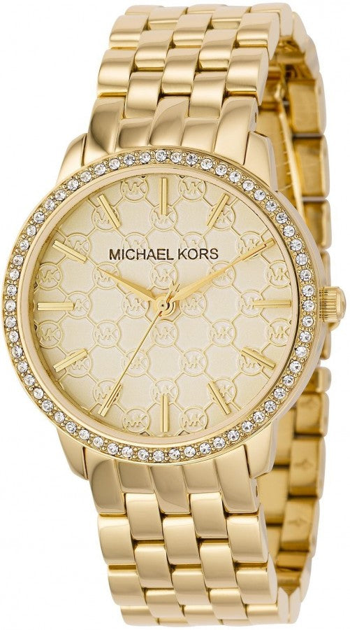 Michael Kors MK3120 Classic Gold Dial Steel Strap Women's Watch