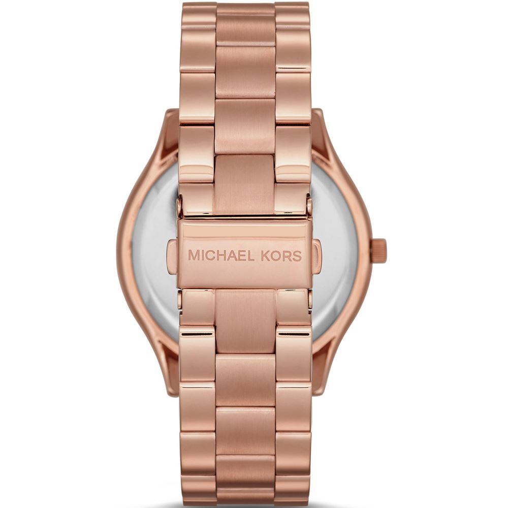 Michael Kors MK3197 Slim Runway Rose Gold Dial Women's Watch