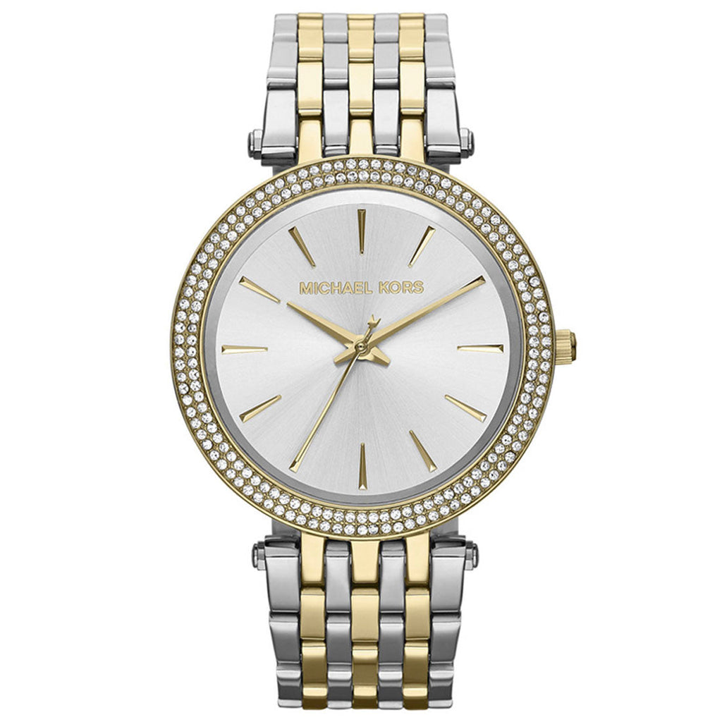 Michael Kors MK3215 Darci Silver Dial Two-tone Women's Watch