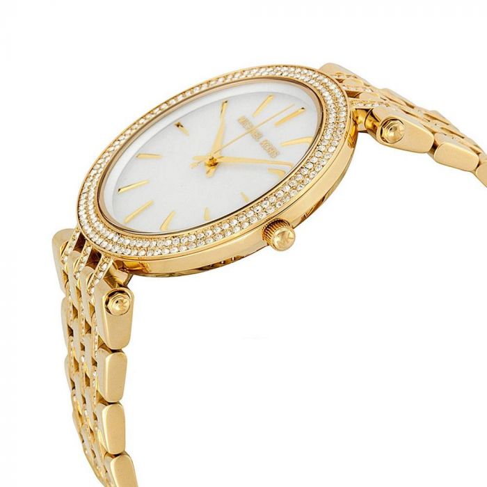 MICHAEL KORS Women\'s Darci Mother of Pearl Gold Stainless Steel Watch MK3219 Michael Kors Darci Mother of Pearl Dial Gold Steel Strap  main image 2