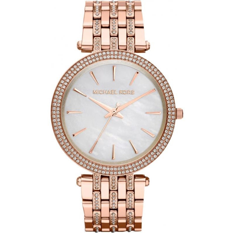 Michael Kors Darci MK3220 Womens Rose Gold Analog Dial Quartz Wrist Watch JNA409 Michael Kors Darci Glitz Rose Gold-Tone Stainless Steel  main image 2