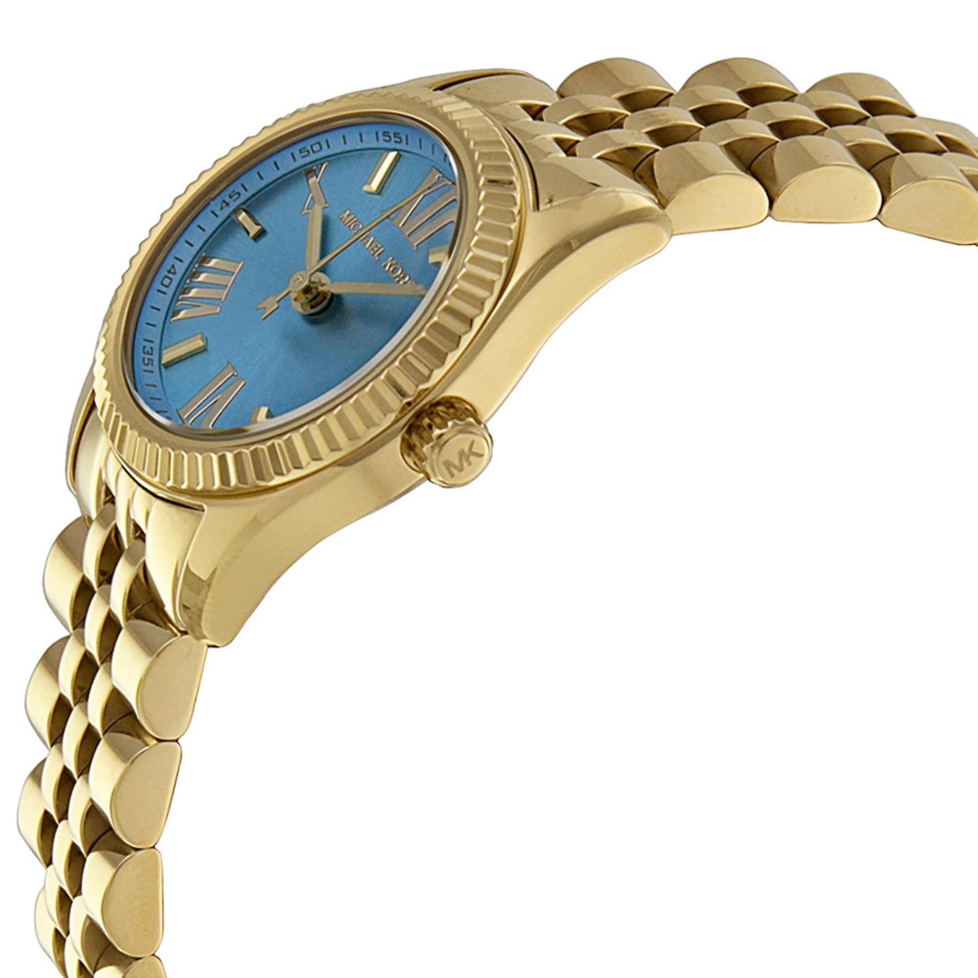 Michael Kors MK3271 Lexington Ocean Blue Dial Gold-tone Women's Watch