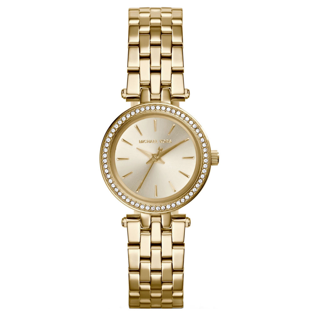 Michael Kors Darci Mini Gold Dial Ladies Watch Michael Kors Darci Analog Gold Dial Gold Steel Strap Watch  main image 2