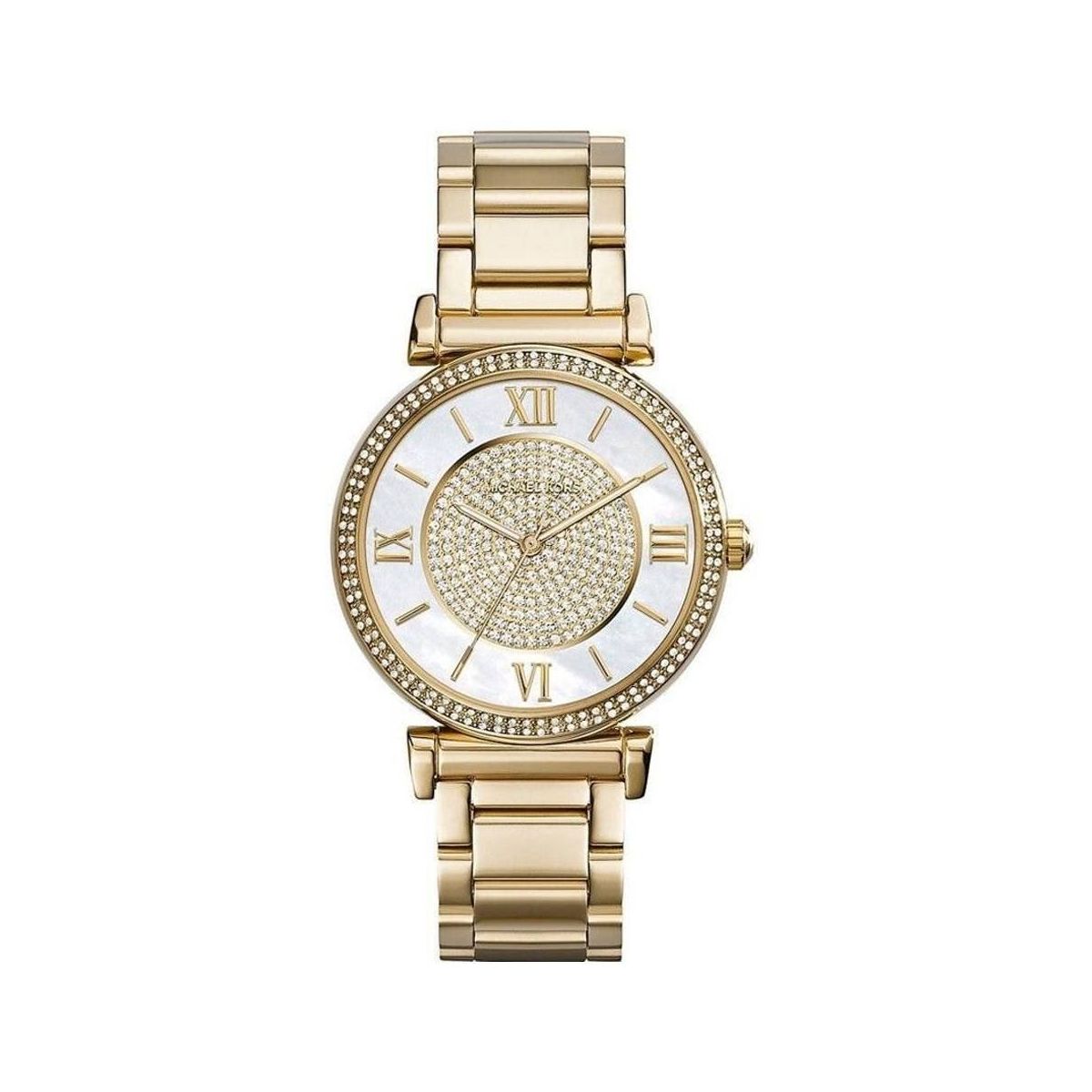 Michael Kors MK3333 Kerry Mother Of Pearl Dial Rose Gold Steel Strap Women's Watch
