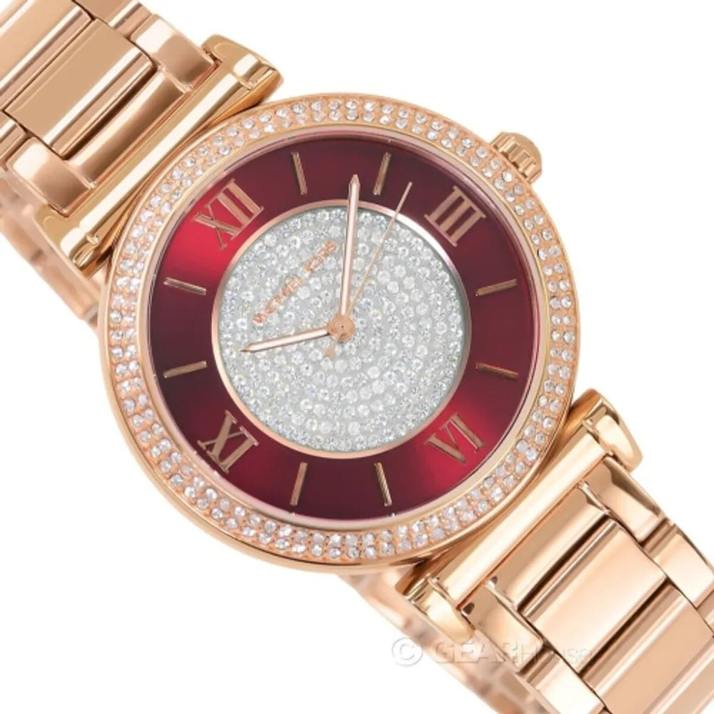 Michael Kors MK3377 Caitlin Red Women's Watch