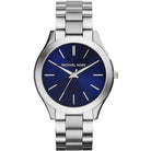 Michael Kors MK3379 Slim Runway Quartz Blue Dial Silver Steel Strap Women's Watch