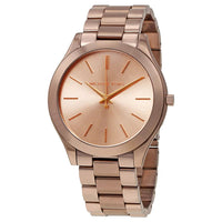 Michael Kors MK3418 Slim Runway Brown Dial Dress Women's Watch