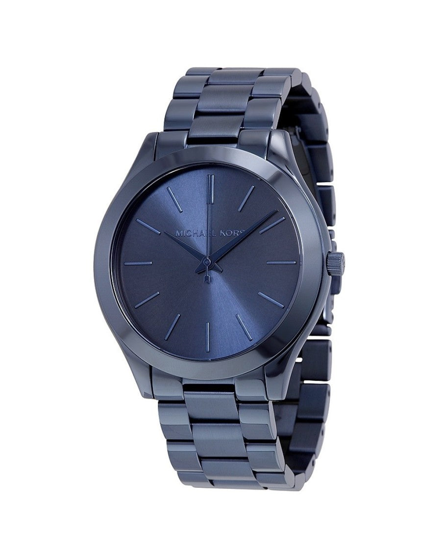 Michael Kors MK3419 Slim Runway Blue Dial Blue Ion-plated Women's Watch