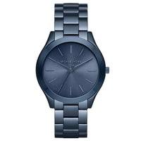 Michael Kors MK3419 Slim Runway Blue Dial Blue Ion-plated Women's Watch