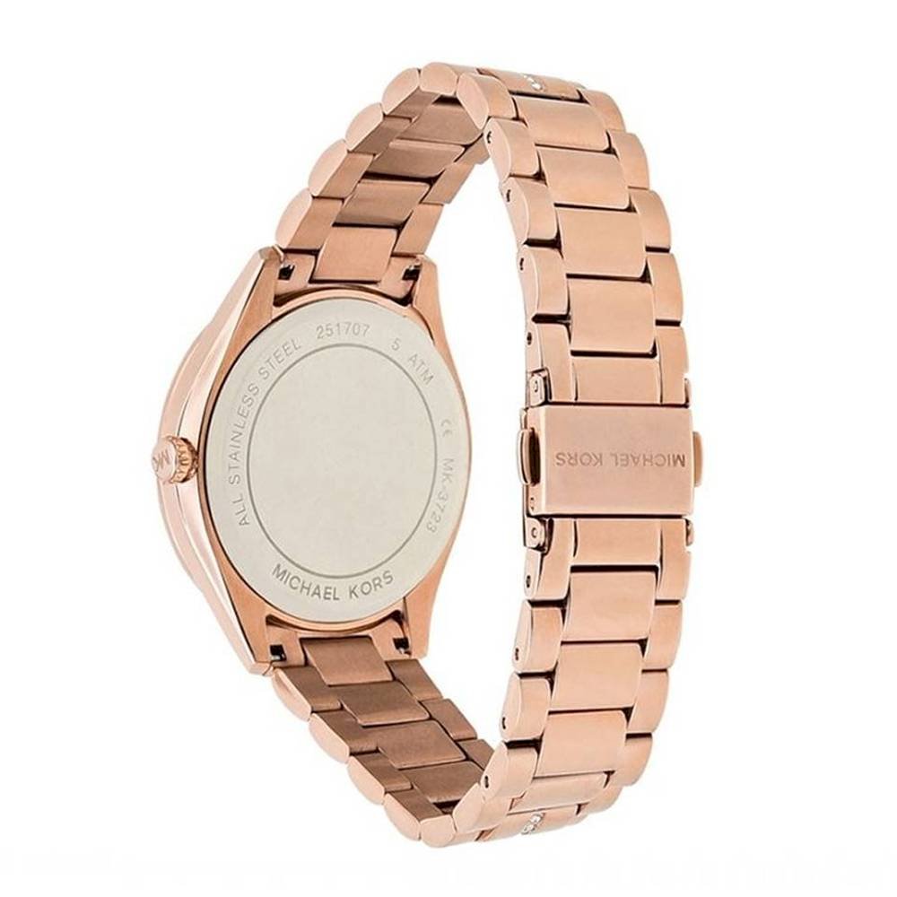 Michael Kors MK3723 Lauryn Crystal Quartz Black Dial Women's Watch