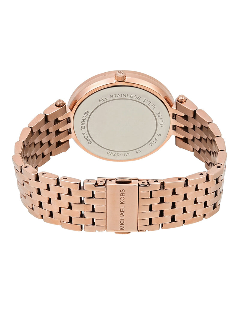 Michael Kors MK3728 Rose Gold Darci Blue Dial Women's Watch