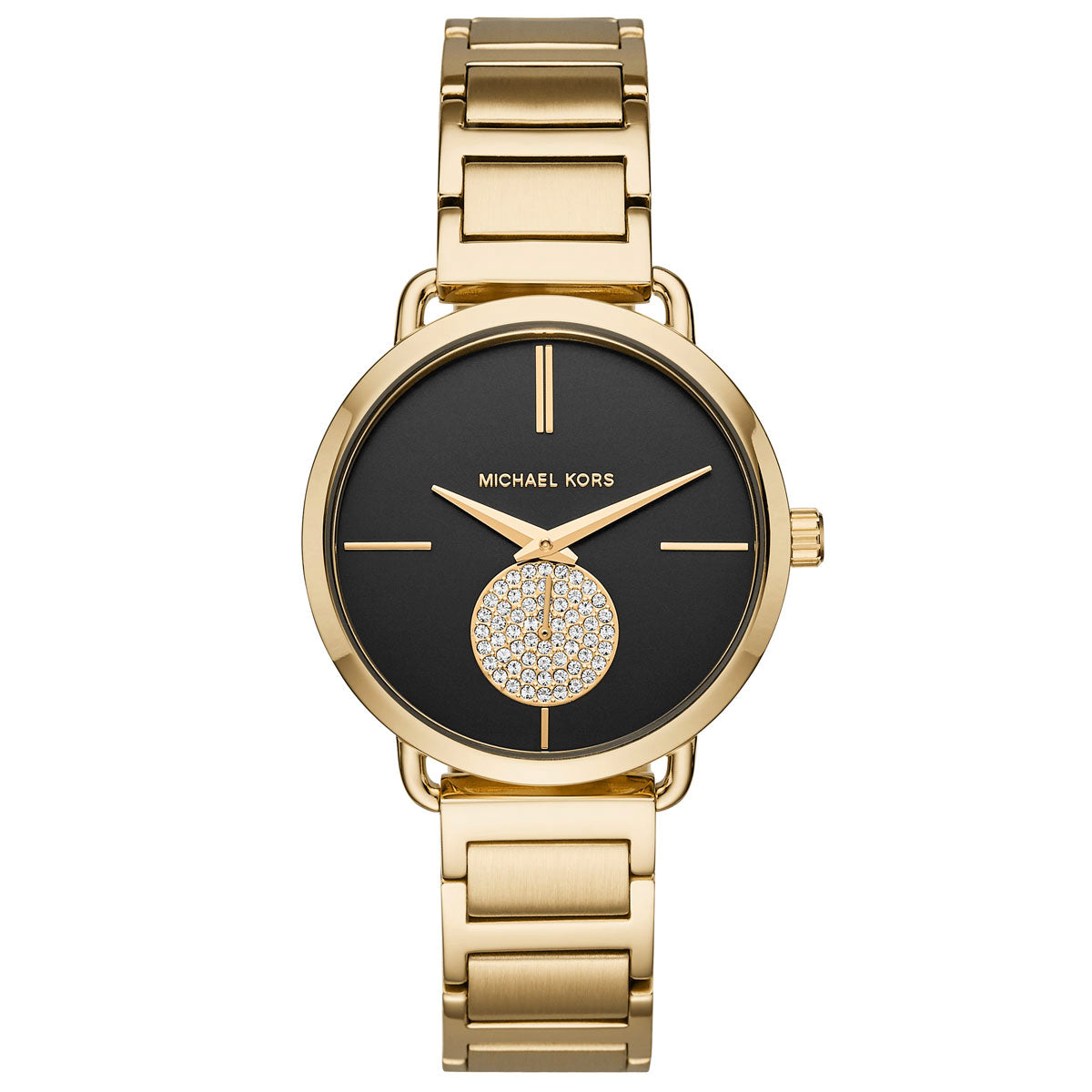 Michael Kors Black and Gold Women\'s Watch Michael Kors MK6057 - Runway Black and Gold Dial Black Ion  main image 2