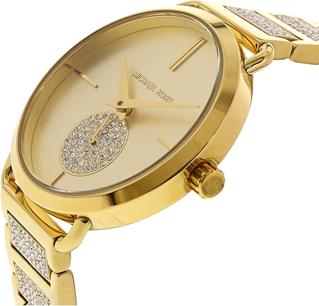 Michael Kors MK3852 Portia Pave Gold Dial Women's Watch