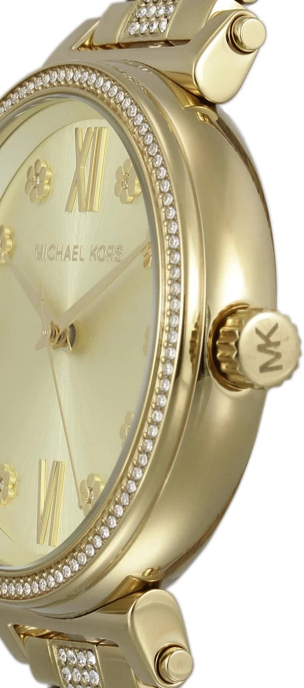 Michael Kors MK3881 Sofie Pave Crystal Gold Dial Women's Watch
