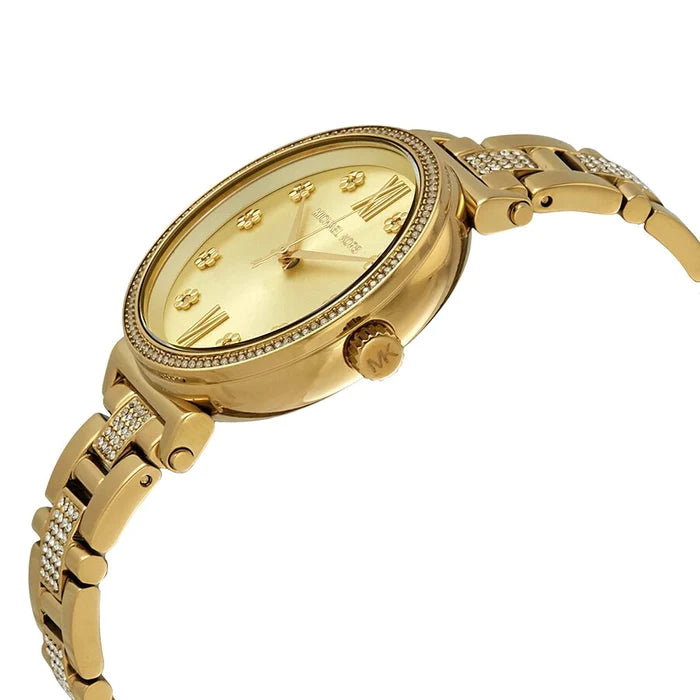 Michael Kors MK3881 Sofie Pave Crystal Gold Dial Women's Watch