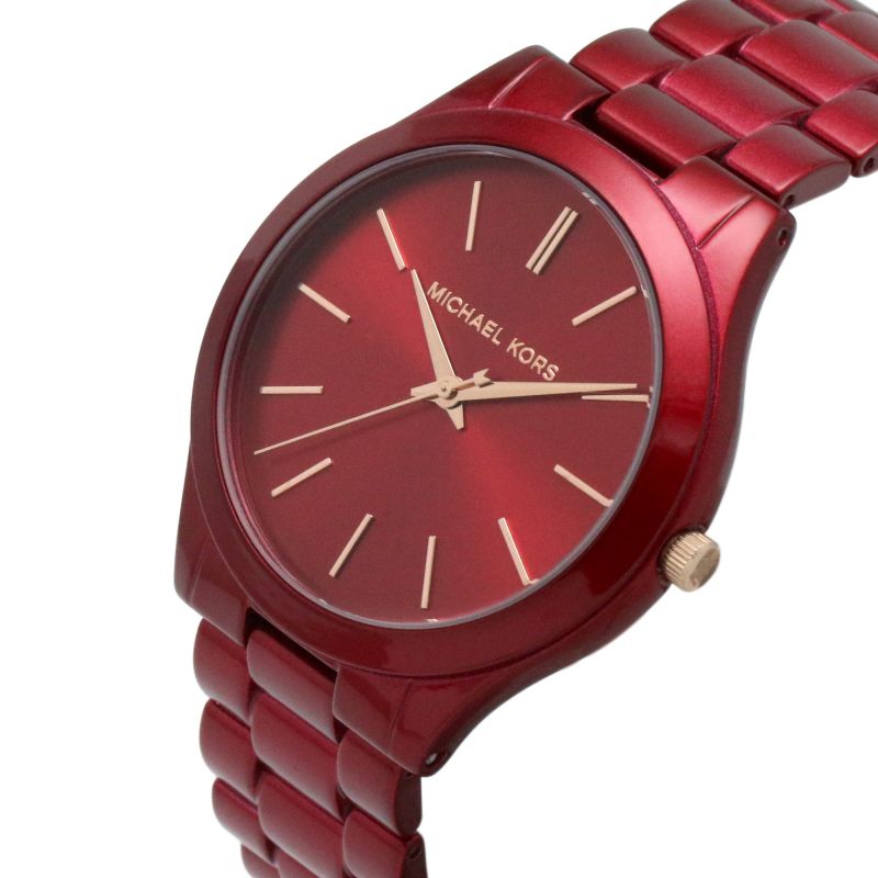 Michael Kors MK3895 Slim Runway Red Dial Women's Watch