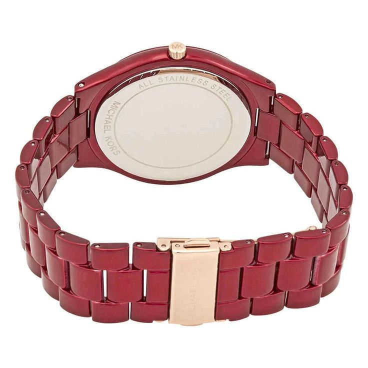 Michael Kors MK3895 Slim Runway Red Dial Women's Watch