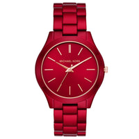 Michael Kors MK3895 Slim Runway Red Dial Women's Watch