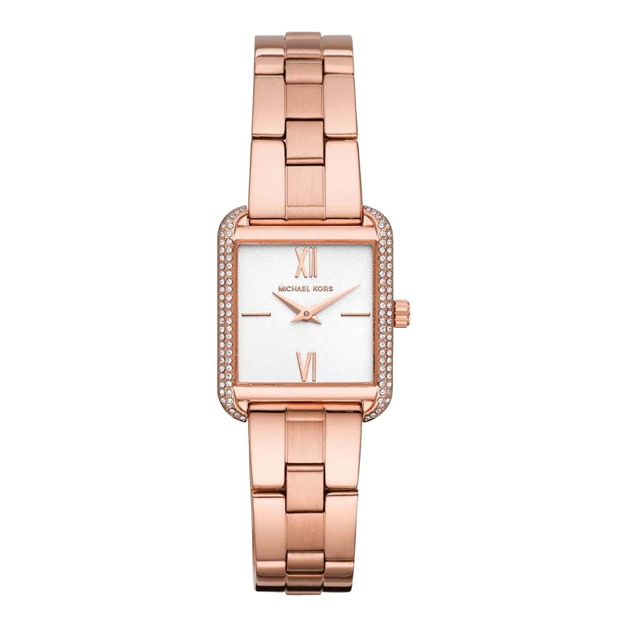 Michael Kors MK3950 Rose Gold Square Lake Women