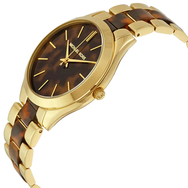 Michael Kors MK4284 Slim Runway Tortoise-shell Dial Women's Watch