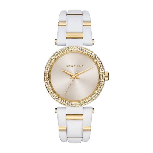 Michael Kors Womens Wrist watch MK4315 *NEW* Michael Kors Delray Rose Gold Dial White Steel Strap Watch  main image 2
