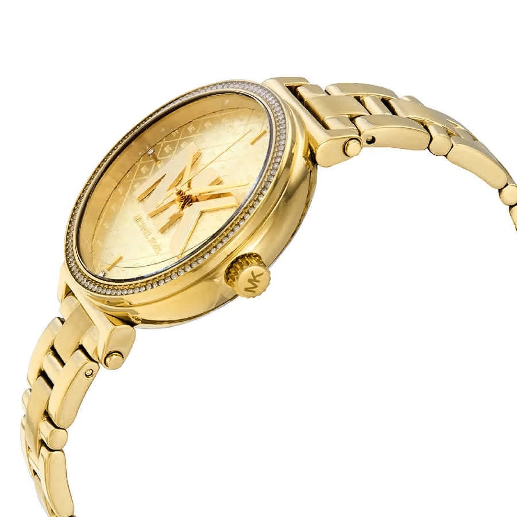 Michael Kors MK4334 Sofie Quartz Crystal Gold Dial Women's Watch