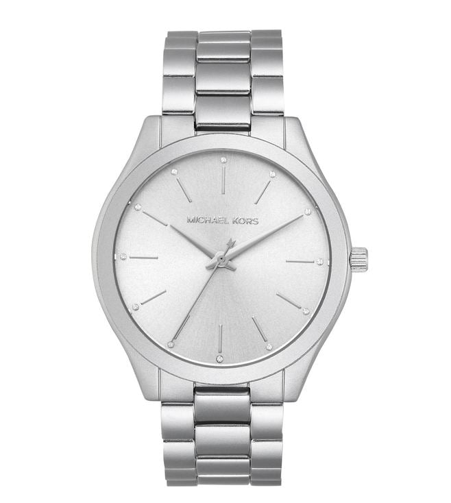 Michael Kors' MK4502 Slim Runway Silver-Tone Stainless Steel Women's Watch