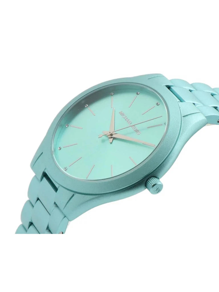 Michael Kors MK4525 Analog Quartz Blue Dial Aluminum Women's Watch