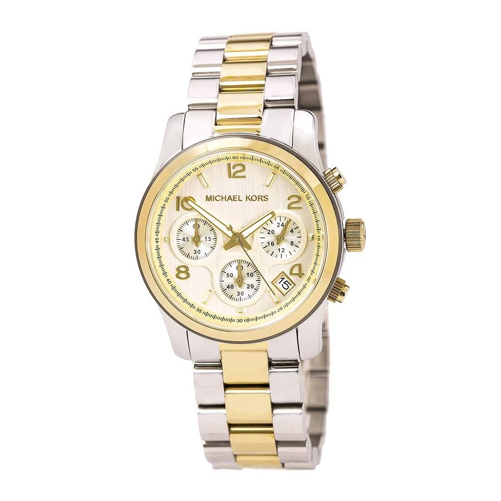 Michael Kors MK 2 tone gold silver watch s-l400.jpg main image 2