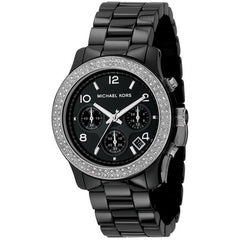 Michael Kors Oversized Chronograph Quartz Womens Boyfriend Watch - Black MK5395 MICHAEL Michael Kors | Accessories | Michael Kors Oversized  main image 3