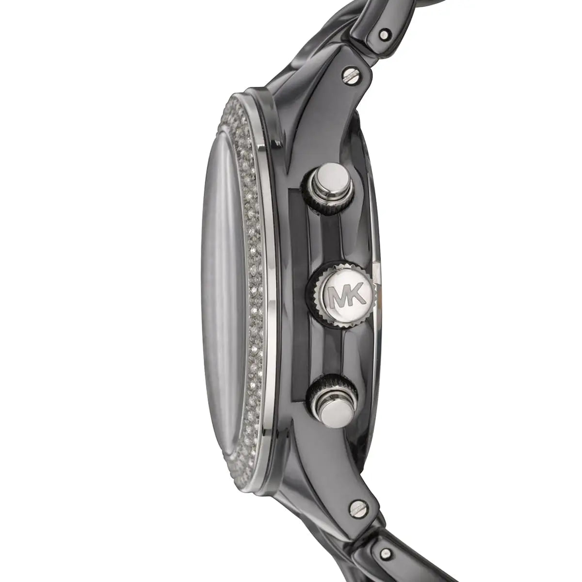 Michael Kors MK5388 Ceramic Black Dial Black Steel Strap Women's Watch