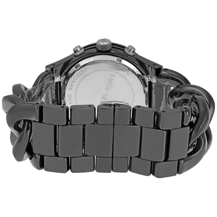 Michael Kors MK5388 Ceramic Black Dial Black Steel Strap Women's Watch