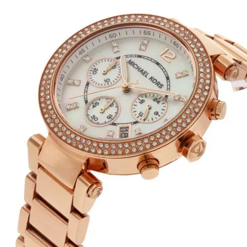 Michael Kors MK5491 Parker Chronograph Rose Gold-tone Women's Watch
