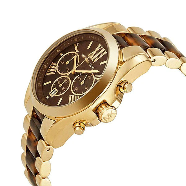Michael Kors tortoise \'Bradshaw\' Michael Kors Access Unisex Digital Bradshaw Gold-Tone  main image 4