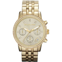 Michael Kors MK5698 Ritz Dress Chronograph Gold Tone Quartz Women's Watch