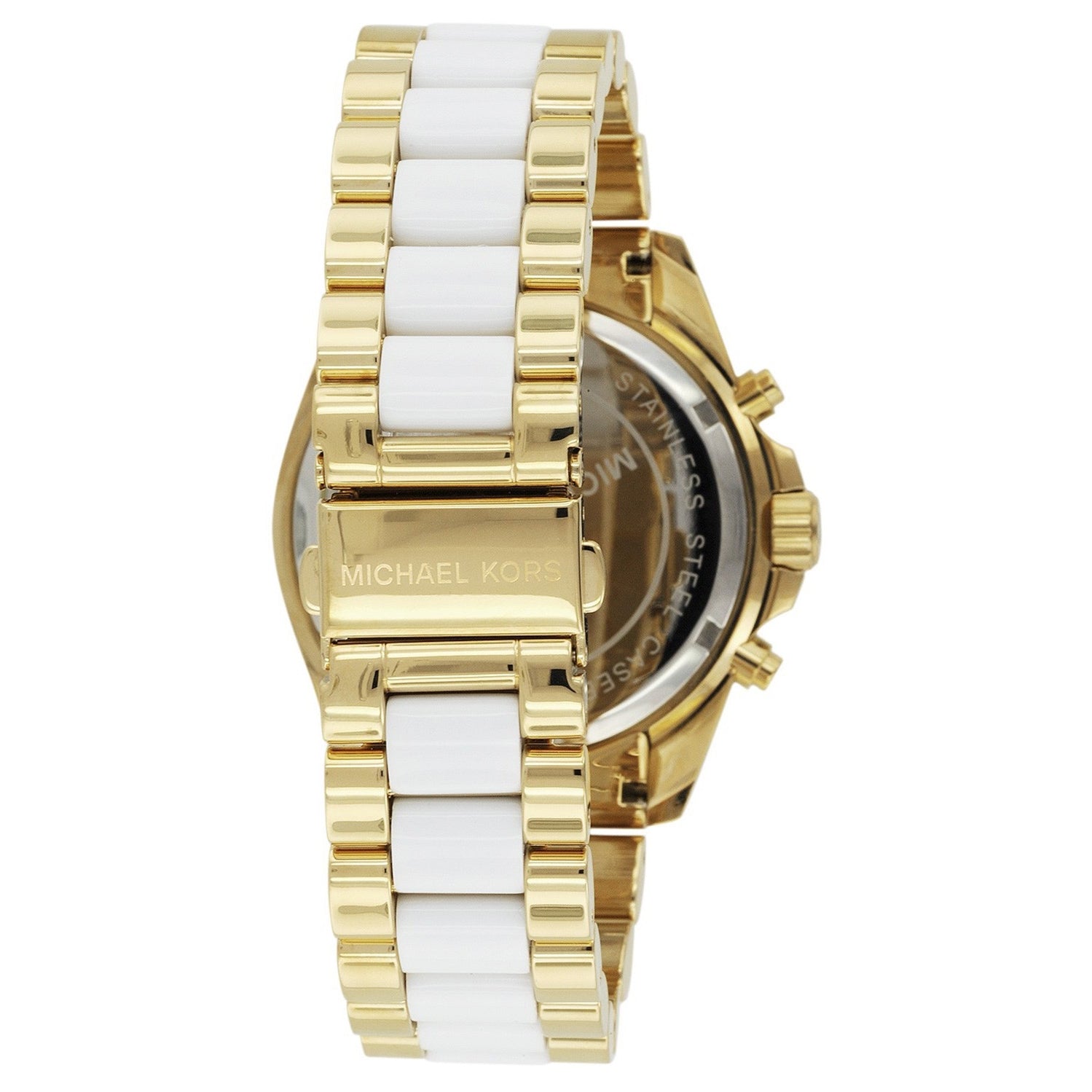 Michael Kors MK5743 Bradshaw Chronograph White Dial Two-tone Women's Watch