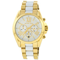 Michael Kors MK5743 Bradshaw Chronograph White Dial Two-tone Women's Watch