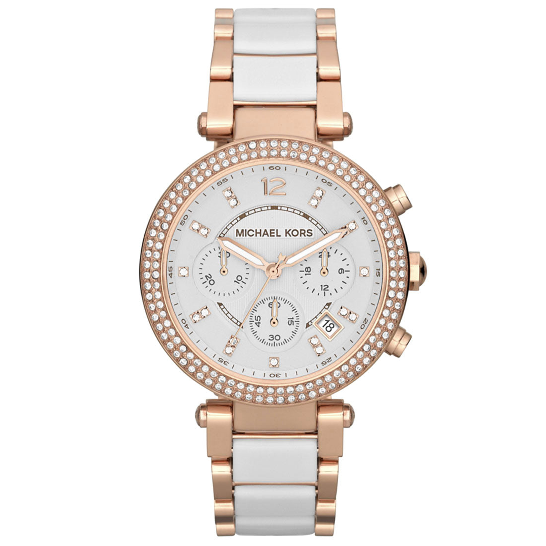 Michael Kors MK5774 Parker Chronograph White Women