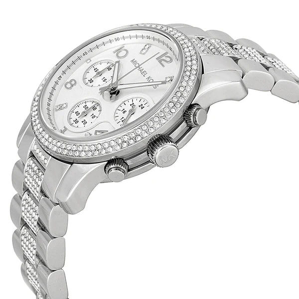 Michael Kors MK5825 Runway Glitz Stainless Steel Chronograph Women's Watch