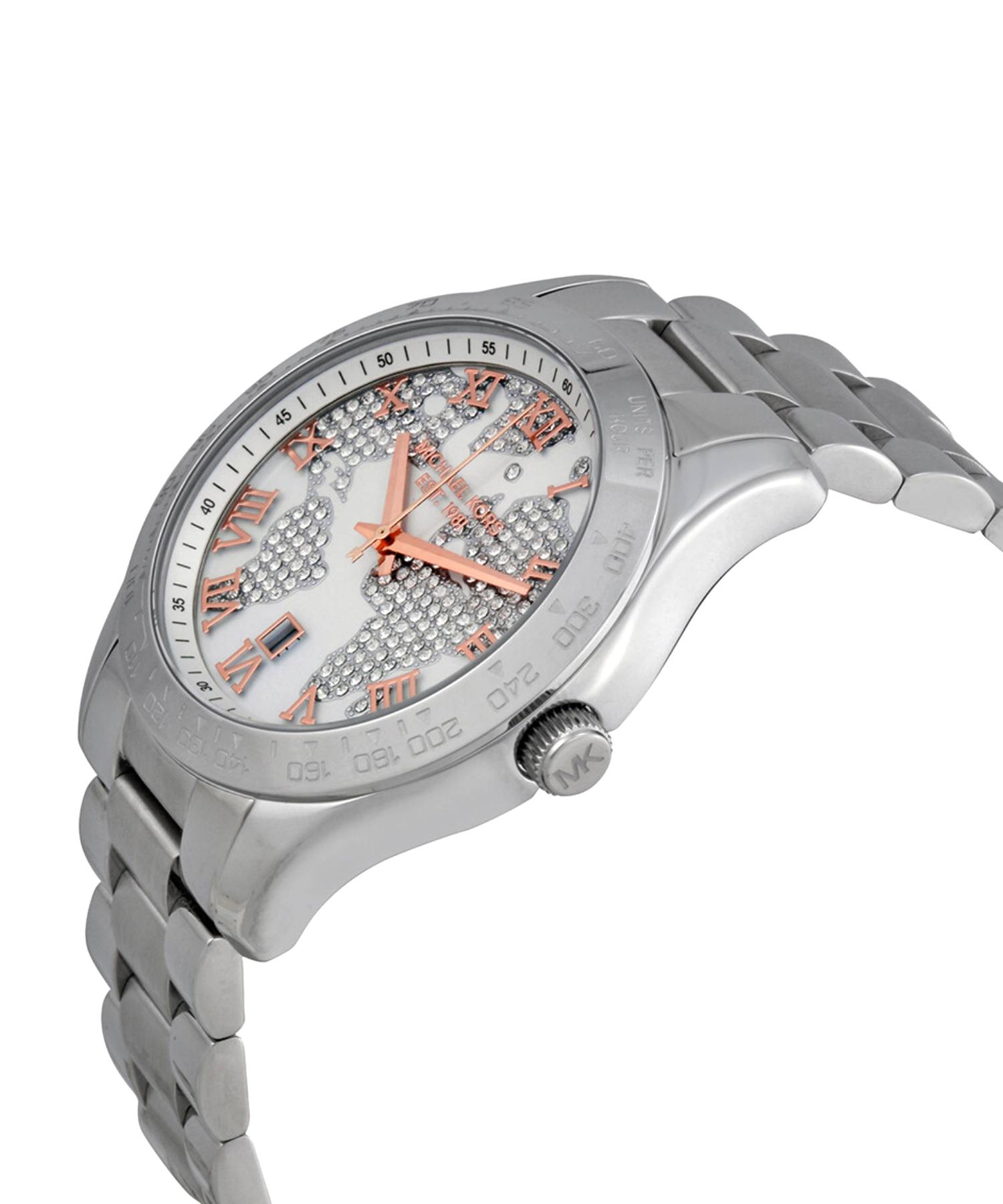 Michael Kors MK5958 Layton Silver Crystal Pave Dial Women's Watch