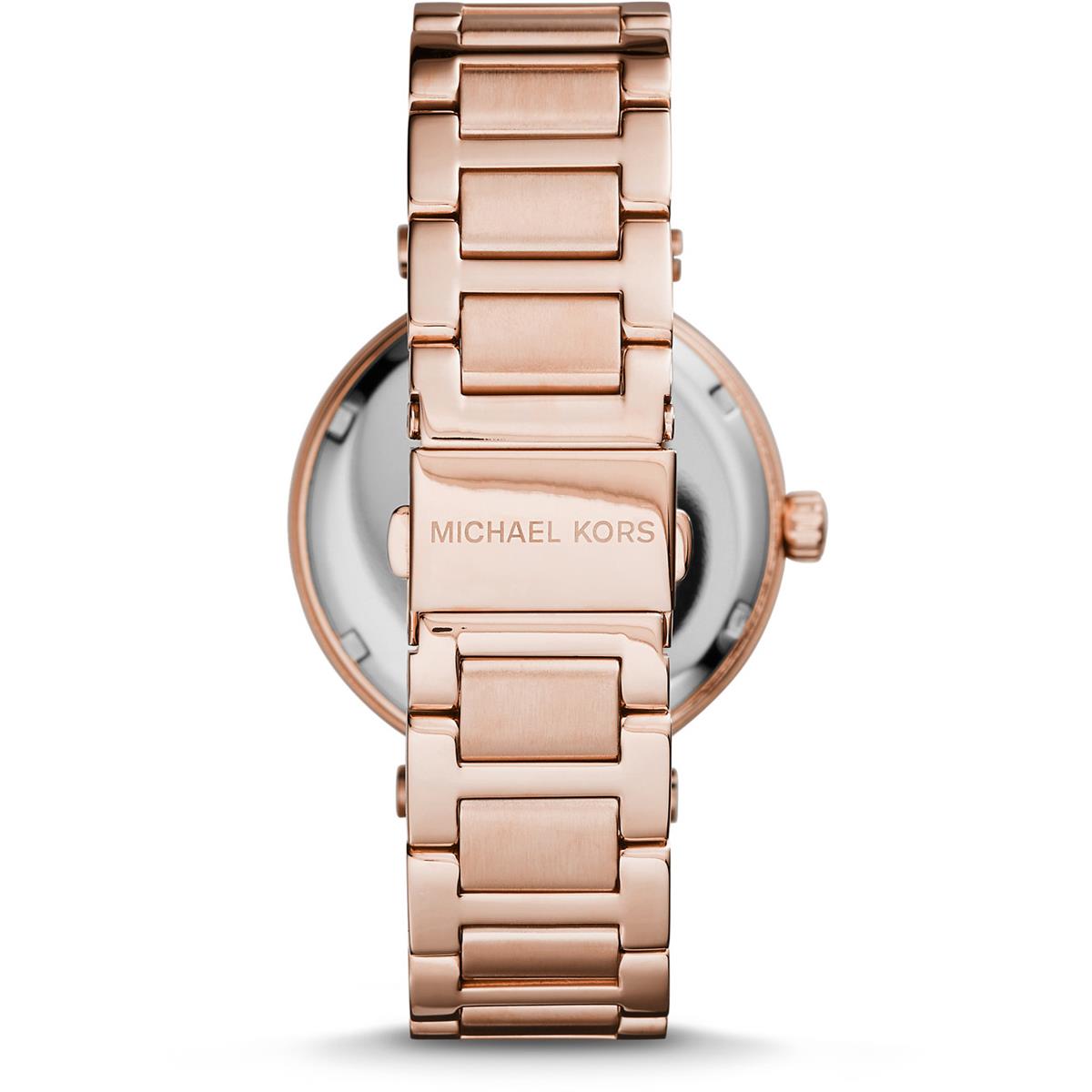Michael Kors MK6086 Skylar Red Dial Rose Gold Steel Women's Watch