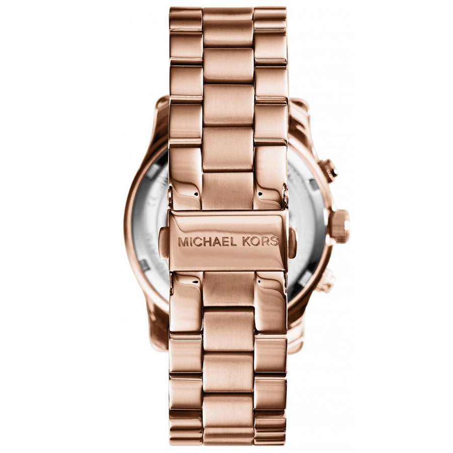 Michael Kors MK6164 Runway Runway Blue Dial Rose Gold Women's Watch
