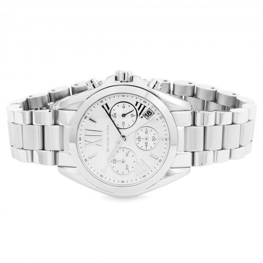 Michael Kors MK6174 Bradshaw Chronograph Silver Dial Women's Watch