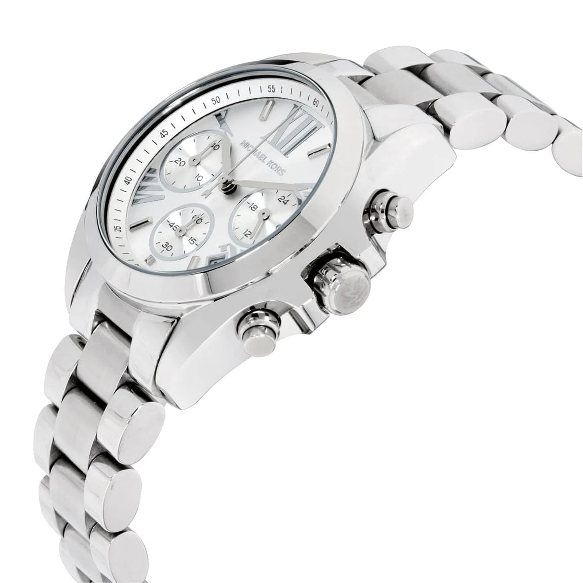 Michael Kors MK6174 Bradshaw Chronograph Silver Dial Women's Watch