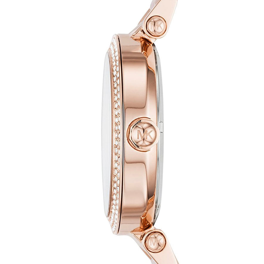 マイケルコース MICHAEL KORS MK6176 レディース 腕時計 Michael Kors Women's Parker Wrist Watch, Crystal Pave Logo, Rose